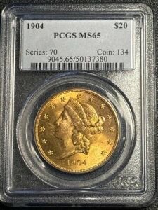 1904�N �_�u���C�[�O���X ���o�e�B�w�b�h PCGS MS-65