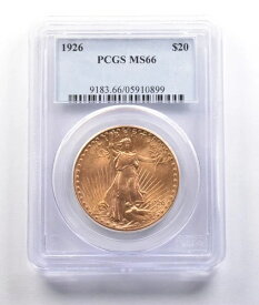 1926年 20ドル セント・ゴーデンズ ゴールド ダブルイーグル MS66 PCGS PQ *6795