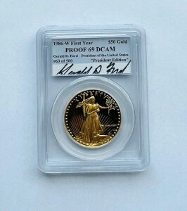 1986-W 50h S[hC[O PCGS PR69DCAM WFhEtH[h TC 1 0F 500 #63 Ɋ