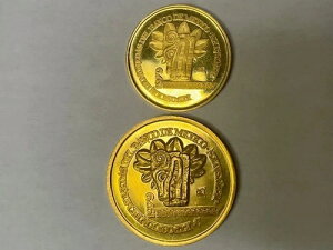 CXG-LVR v[t 1979  1gCIX .900 t@C + v[t 1/2gCIX 