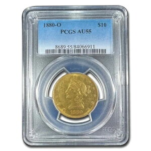1880-O 10�h�� ���o�e�B�S�[���h�C�[�O�� AU-55 PCGS