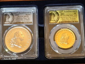 2024N t[COwA 230NLO RC2Zbg PCGS PF70/MS70 FDOI OGPt