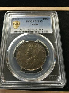 1916N PCGSFJi_d݁A50ZgA**MS-65**