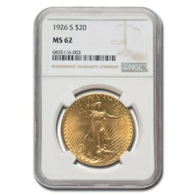 1926-S 20ドル セント・ゴーデンズ ゴールド ダブルイーグル MS-62 NGC