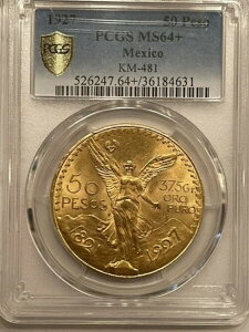 1927N 1.2IX AGW S[h 50 y\ PCGS O[h MS-64+  󏭓B