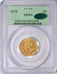 1878�N P ���� 3�h�� �C���f�B�A�� �v�����Z�X �w�b�h PCGS MS-64