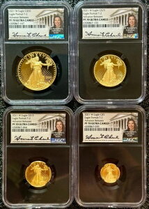 �J�u����-�A�h�o���X�����[�X-�^�C�v2-2021�A�����J���S�[���h�C�[�O���X[$5/$10/$25/$50]/pf70-UC