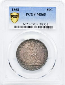 1868N Ȑ_ 50Zg PCGS MS 65