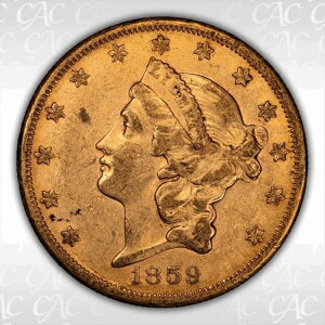 1859-S $20 CACG XF45+