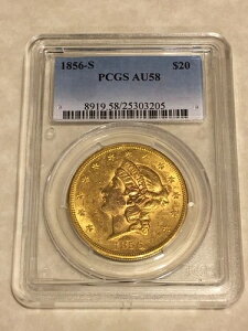 1856-S $20 PCGS AU58 oeB_uC[O݁APQ