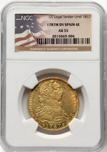 �X�y�C�� - 1787�N M-DV �J�����X3�� 4�G�X�N�[�h - NGC AU55 - �����ȃI�����W�F - ��