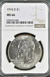 1974-D 1h AC[n[h NGC MS66 6785453-068