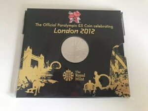 2012年ロンドンパラリンピック 5ポンド硬貨 ロイヤルミント 5枚パック 未開封