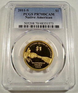 2011-S PCGS PR70DCAM �v���[�t �T�J�K�E�B�A �h�� �����p�m�A�O��� �f�B�[�v�J���I PR 70 $1