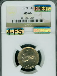 1974 N WFt@[\ jbP NGC MS66 4FS PQ MAC ō MAC X|bgX $400 FS B