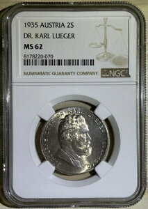 I[XgA 1935N 2VO J[E[K[m25Ԗڂ̕s NGC MS 62