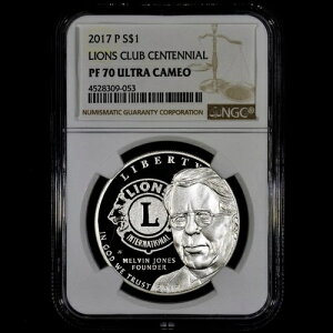 2017-P �v���[�t ���C�I���Y�N���u $1 ? NGC PF-70 ? �V���o�[�R�C�� �Z���e�j�A�� 053 ?�M���ς�?