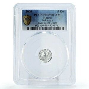 �}���E�C 5 �N���`�� ���[���h�E�C���x�X�g�����g�E�R�C�� �u���^�j�A PR69 PCGS ��� 2006