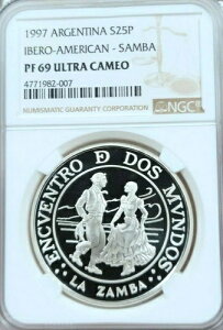 1997 �A���[���`�� �V���o�[ 25 �y�\ �C�x�� �A�����J�� �_���X �T���o NGC PF 69 �E���g�� �J���I