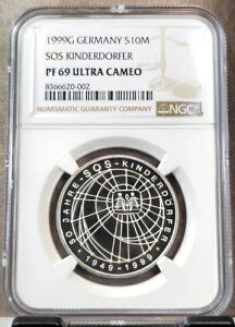 1999�N �h�C�c �V���o�[ 10 �}�[�N SOS �L���_�[�h���t�@�[ NGC PF 69 �E���g���J���I ���A �g�b�v�|�b�v