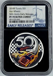 2018�N �c�o�� HOT WHEELS 50���N�L�O ���������[�X PF70 �E���g���J���I �v���[�t NGC