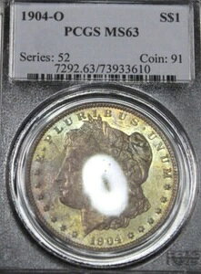 1904N O [K݁APCGS MS63 pXeJ[g[ Z~PLRC