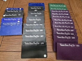 1971-1997年 アメリカ造幣局 未流通プルーフセット OGPパネル26枚セット - 95インチ欠落