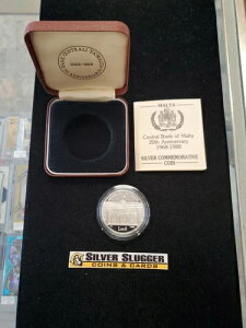 1968-1988年 マルタ中央銀行 Lm5 スターリングシルバー記念プルーフコイン