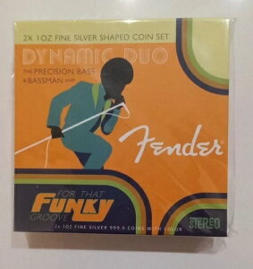 2023 PAMP スイス フェンダー ダイナミックデュオ ベース&ベースマンアンプ 2オンス シルバーコインセット