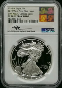 2016 W �v���[�t �V���o�[ �C�[�O�� ���^�[�h �G�b�W NGC PF70 UCAM Mercanti West Point �̕ۊǕi!