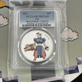 2021 カプコン ストリートファイター II 春麗 PR70 DCAM シルバーコイン プルーフ ?? 送料無料
