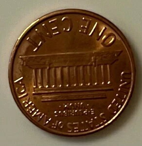 1988年リンカーン記念館ペニー、ミントマークなし、未流通、希少コイン