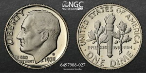 1978 S 10C ���[�Y�x���g �_�C�� PF70 �E���g�� �J���I PR70 DCAM NGC �t�H�g �r�W���� SKU 3140
