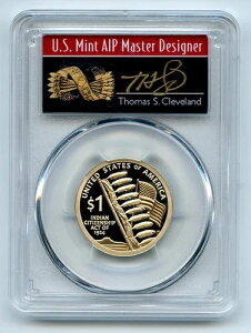 2024 S $1 �T�J�K�E�B�A�E�_���[ PCGS PR70DCAM FDOI �g�[�}�X�E�N���[�u�����h�E�A���[�Y
