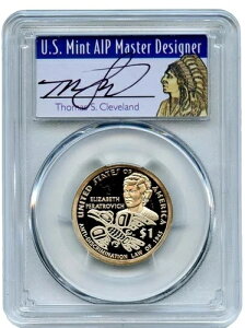 2020-S $1 サカガウィア エリザベス PCGS PF70DCAM FDOI トーマス クリーブランド ネイティブ コイン。