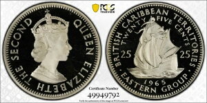 �C�M���X�̃J���u�C�n��A1965�N�G���U�x�X2���L�O25�Z���g�d�݁BPCGS PR 68DCAM�B