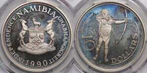PCGS PR68DC �i�~�r�A 1990�N $10 X#E4 �A�[�`���[�E�v���[�u�E�G�b�T�C�E�p�^�[�� �v���[�t���