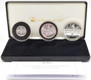 �V���o�[ �v���[�t �R�C�� �Z�b�g 100 ���N�L�O WW1 3 �R�C�� �Z�b�g 2018 �W���r���[ �~���g BOX + COA