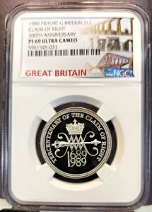 1989�N �C�M���X 2�|���h��� �s�[�t�H�[�g�����咣 NGC PF 69 �E���g���J���I