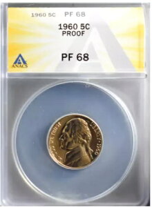 1960 �N�v���[�t �W�F�t�@�[�\�� �j�b�P�� ANACS PF - 68�B���������F�̐F�����B