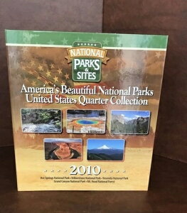 希少な米国25セント硬貨コレクション アメリカの国立公園と史跡 2010年初年度