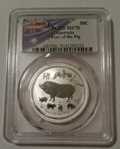 I[XgA 2019 P 1/2IX 50Zg N MS70 PCGS x