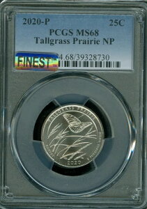 2020 P TALLGRASS PCGS MS68 PQ MAC ōO[h & X|bgXB