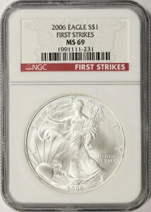 2006NAJVo[C[O $1 NGC MS69 t@[XgXgCN bhx
