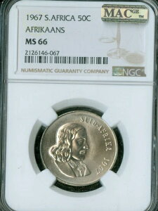 1967 �N ��A�t���J �A�t���J�[���X 10 �Z���g NGC MS66 MAC & SPOTLESS 51K �����B