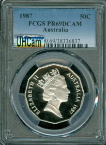 1987NI[XgA50ZgPCGS PR69 DCAM MAC FINEST & UHCAM SPOTLESSB