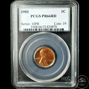 1953�N?�����J�[���E�B�[�g�Z���g�v���[�t?PCGS PR66RD?�R���{����?!