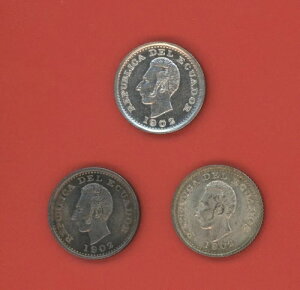 �G�N�A�h�� �R�C�� 3 ���Z�b�g 1/2 �f�V�� 1902 ���} KM 55.1 UNC�B