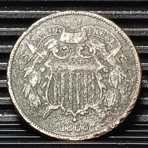 1866�N ���j�I���V�[���h 2�Z���g�R�C�� 158�N�O�̃R�C�� $�v������ #BE373