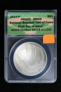 2014-P �싅�a������V���o�[�_���[ ANACS MS 69 FDOI #0118/1200 4NVD